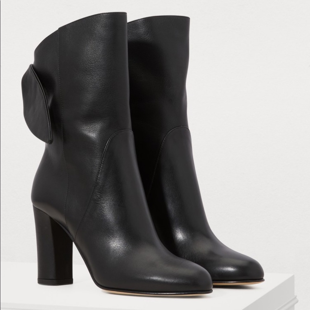 Jimmy Choo's Malene 85 boots black leather